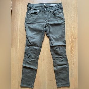 Rag & Bone olive skinny jeans size 27
